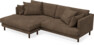 Harper - 4-sits med schäslong XL vänster - Brun