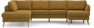 County - 3-sits soffa med divan vänster och schäslong höger - Gul