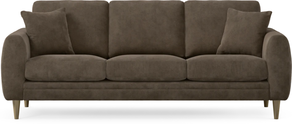 Eden - 3-sits soffa - Brun
