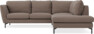 Madison - 2-sits soffa med divan höger - Brun