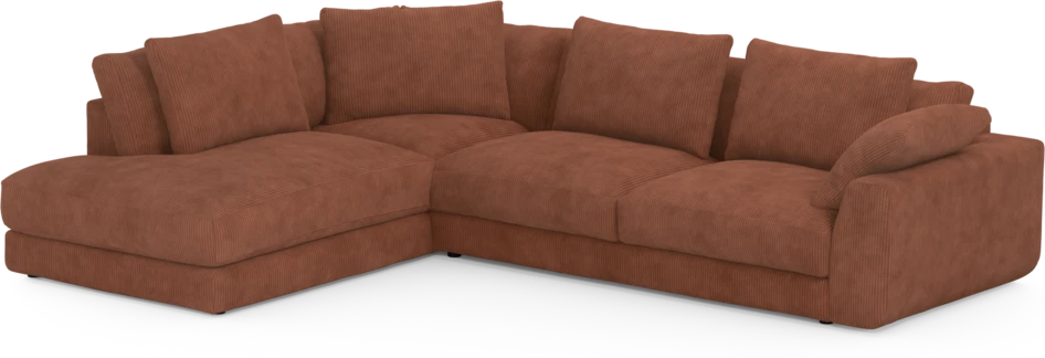 Amie - 3-sits med divan vänster - Orange