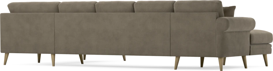Eden - 3-sits soffa med schäslong vänster och divan höger - Beige