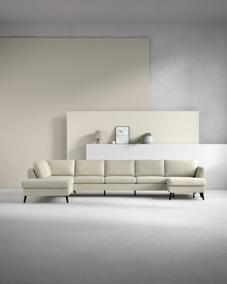 County - 4-sits soffa med divan vänster och schäslong höger - inspiration