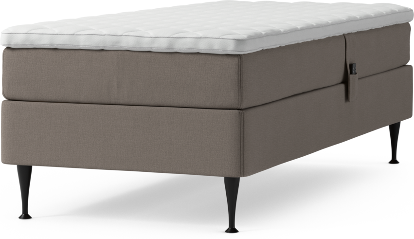 Delux Sense - Ställbar säng, enkelsäng med bäddmadrass och sängben