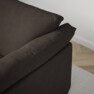 Cherrie - 3-sits soffa med kappa - Brun
