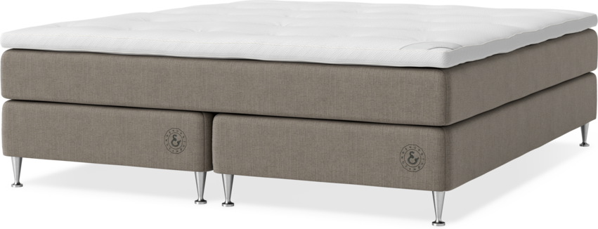 Asperö Comfort - Kontinentalsäng, dubbelsäng med bäddmadrass Comfort - Brun