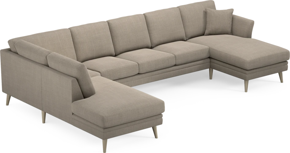 Eden - 3-sits soffa med divan vänster och schäslong höger - Beige