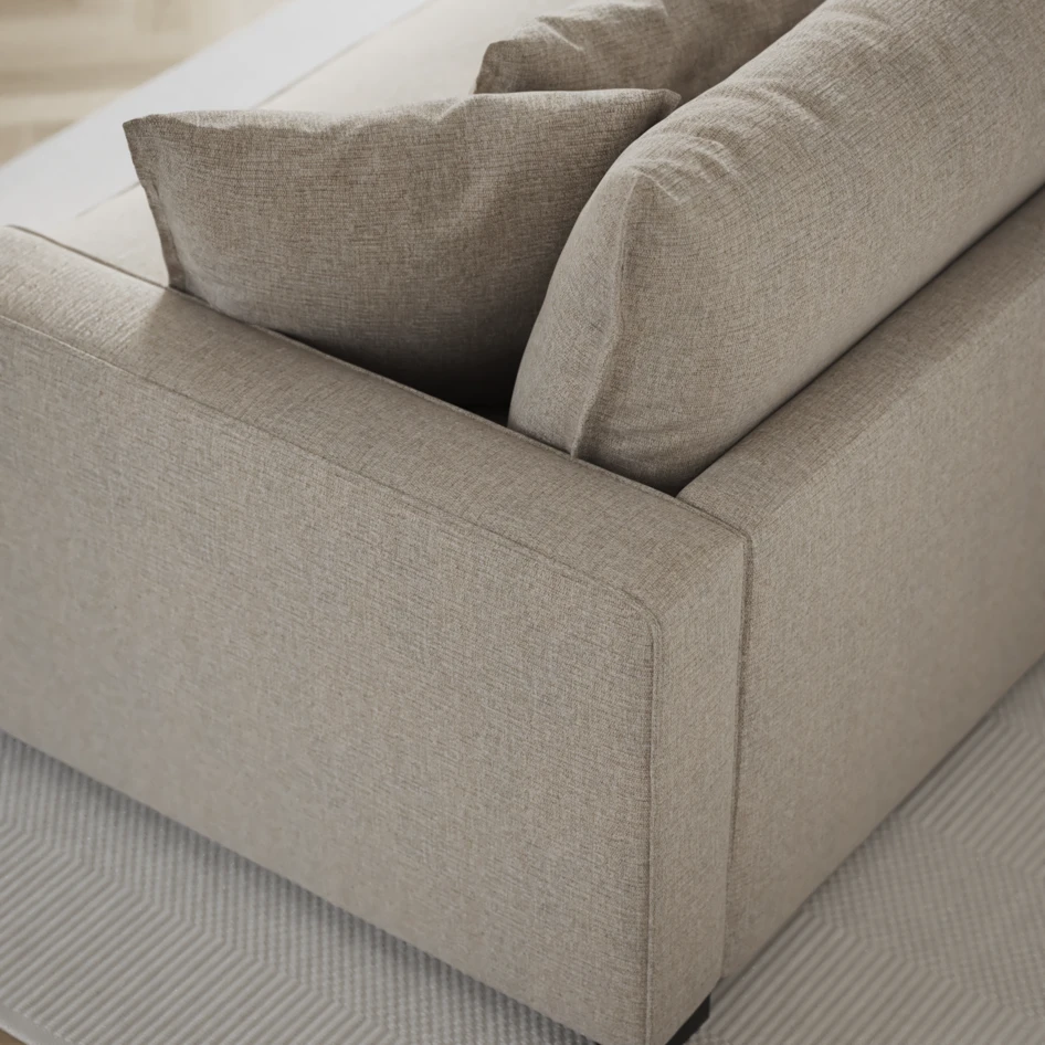 Rossi - 3-sits soffa, hel dyna - Beige
