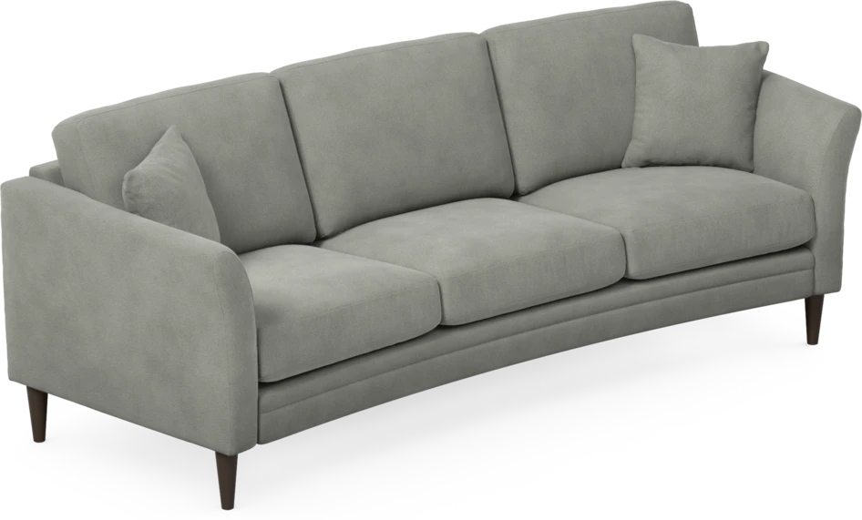 Eden - 3-sits soffa svängd - Grå