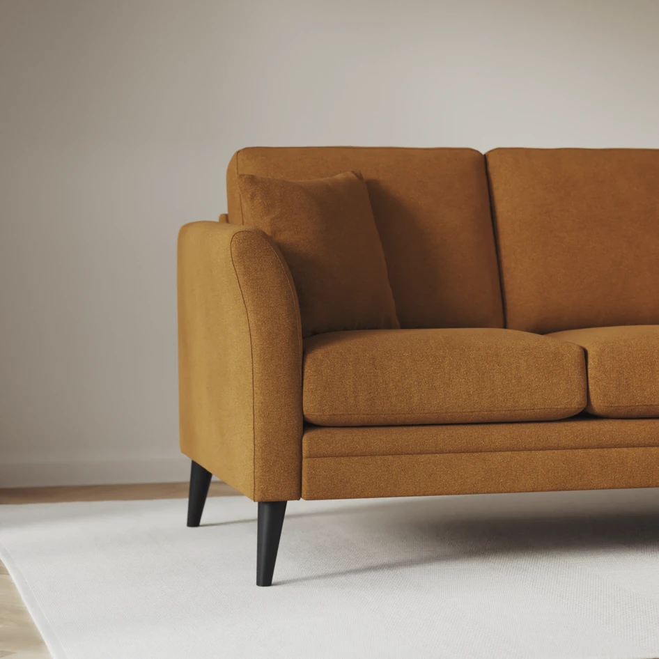 Eden - 2,5-sits soffa - Gul