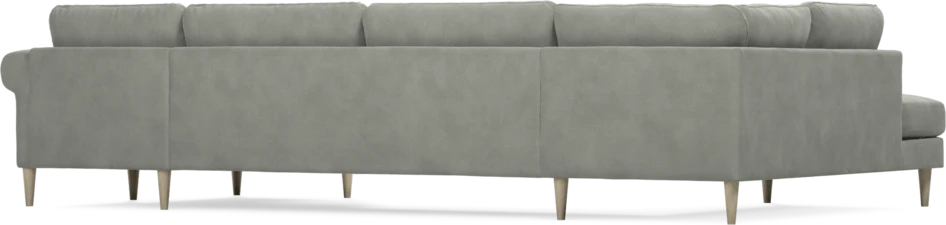 Bridge - 3-sits soffa med divan vänster och schäslong höger - Grå