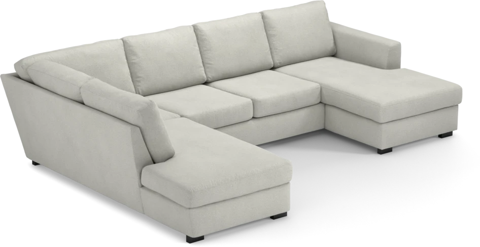 Friday - 3-sits soffa med divan vänster och schäslong höger - Vit