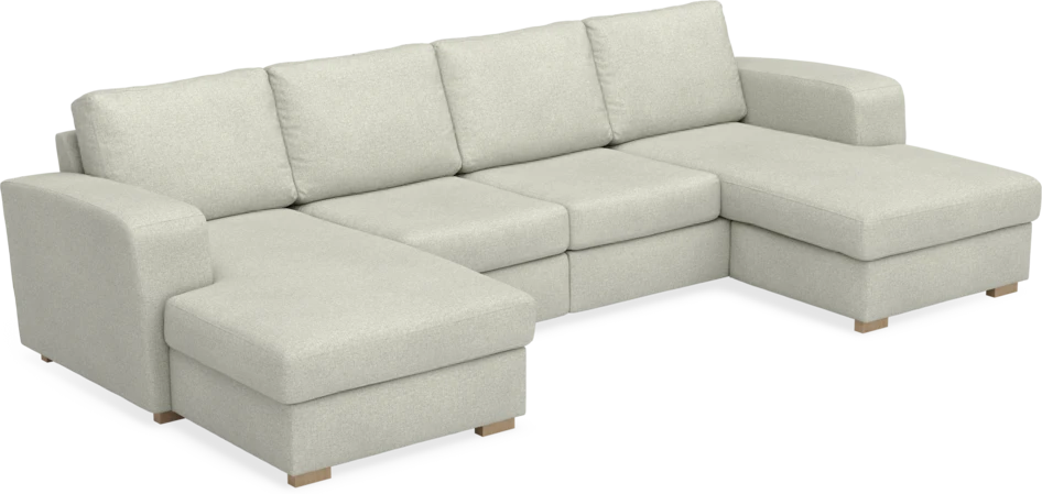 Friday - 2-sits soffa med två schäslonger - Beige