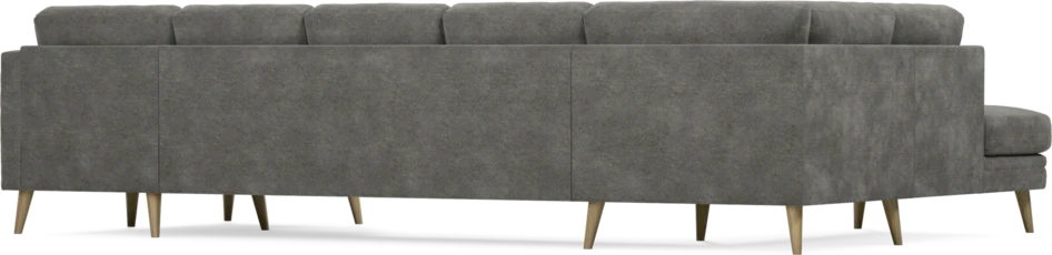 Eden - 3-sits soffa med divan vänster och schäslong höger - Grå