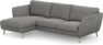Madison Lux - 2-sits soffa med schäslong vänster - Grå