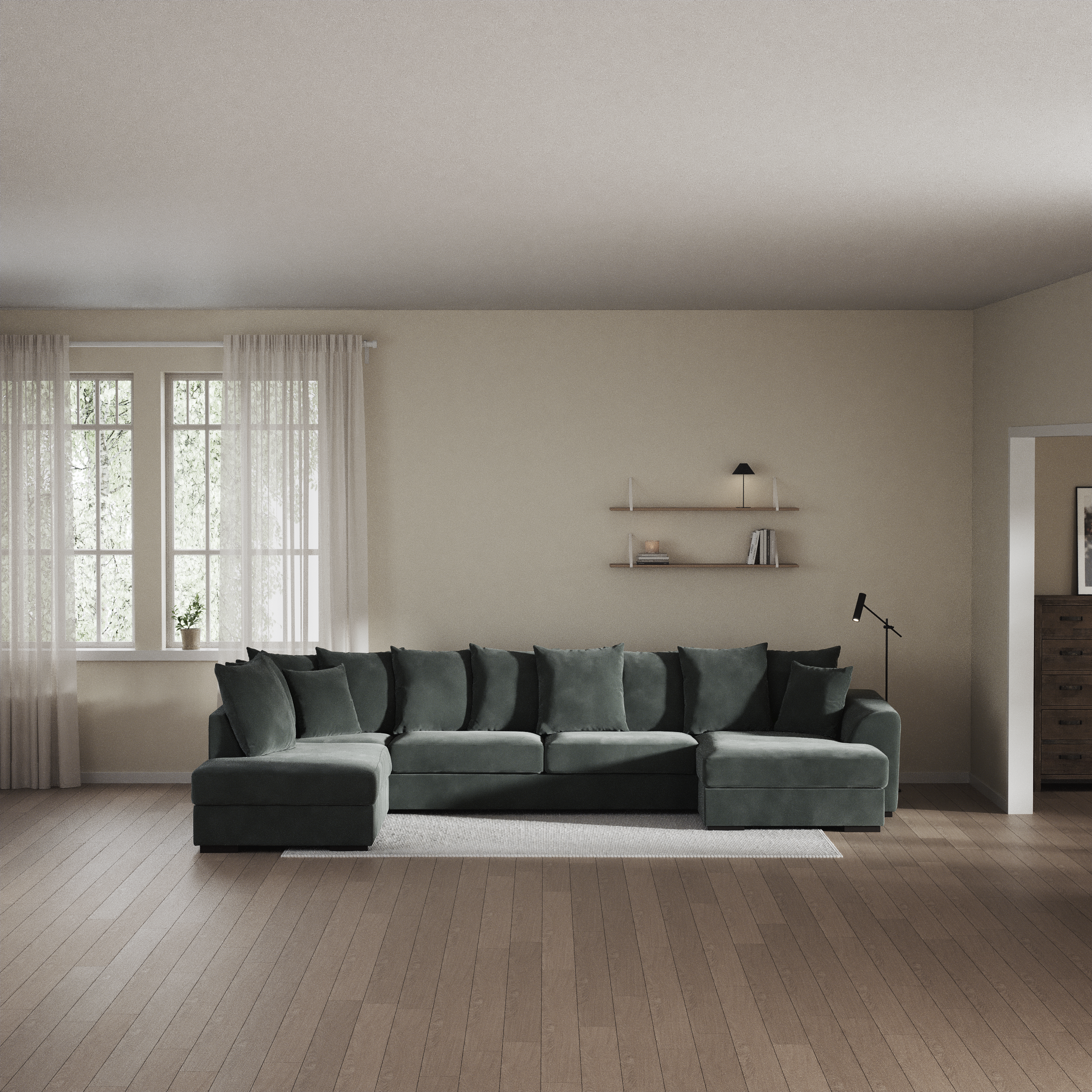 Town - 3-sits soffa med divan vänster och schäslong höger - inspiration