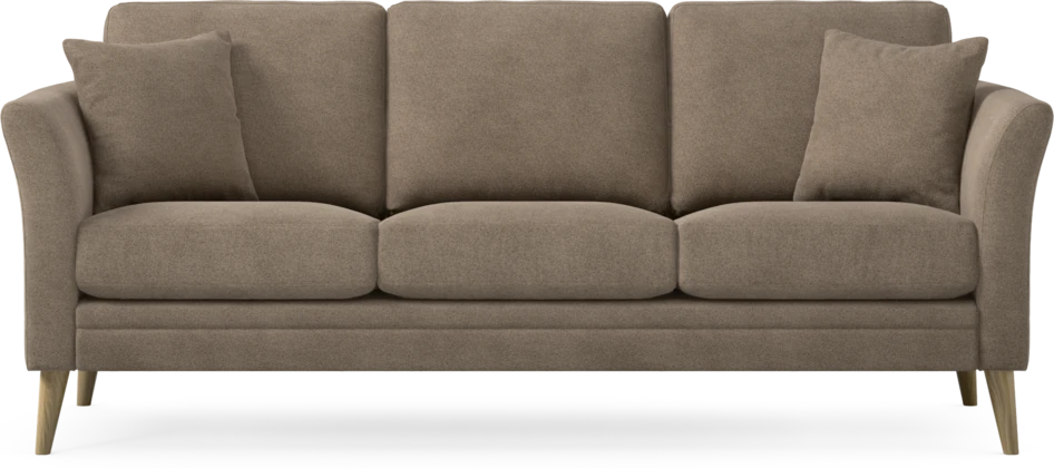 Eden - 3-sits soffa - Brun