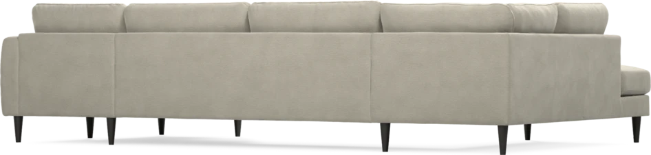 Bridge - 3-sits soffa med divan vänster och schäslong höger - Brun
