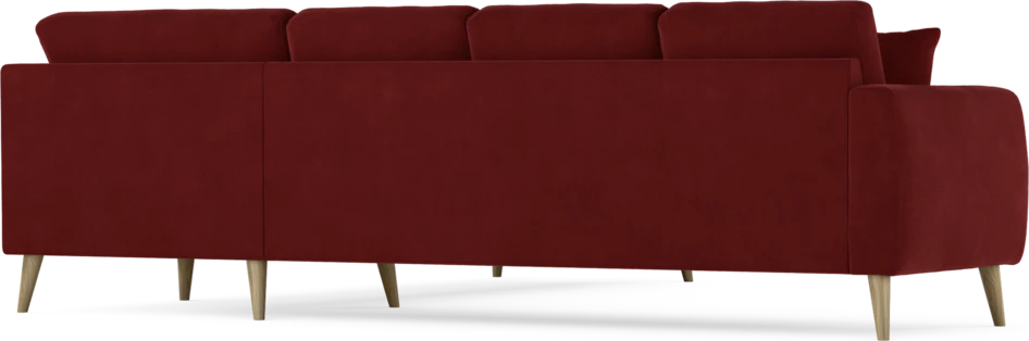 Eden - Hörnsoffa, 3+3-sits - Röd