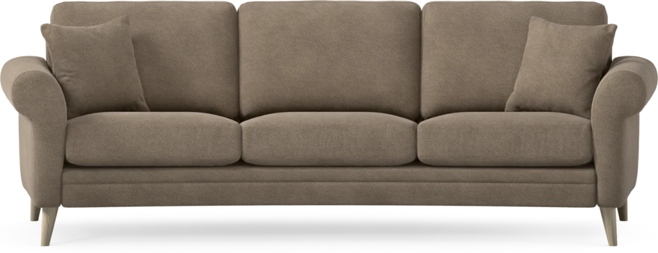 Eden - 3-sits soffa svängd - Brun