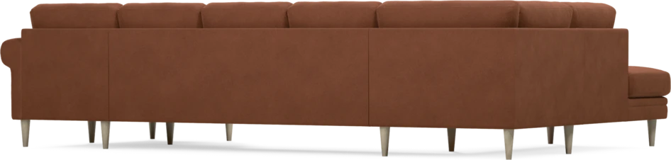 Eden - 3-sits soffa med divan vänster och schäslong höger - Orange