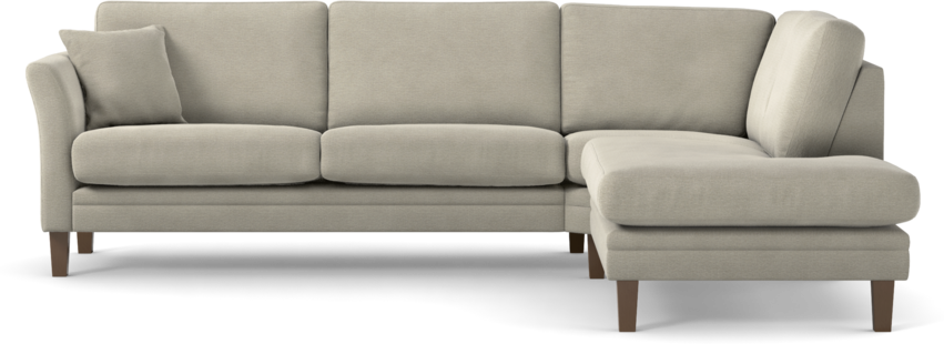 Eden - 2,5-sits soffa med divan - Brun