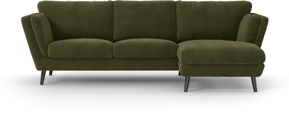 Madison - 2-sits soffa med schäslong höger - Grön