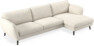 Madison Lux - 3-sits soffa med schäslong höger - Vit