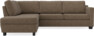 Friday - 2,5-sits soffa med divan vänster - Brun