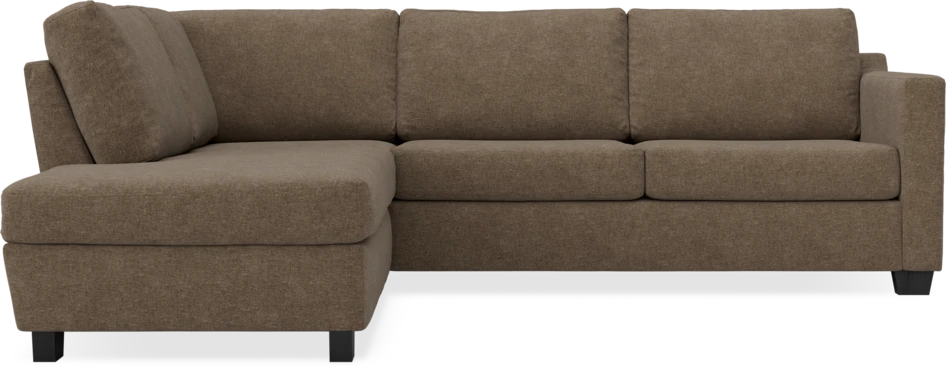 Friday - 2,5-sits soffa med divan vänster - Brun