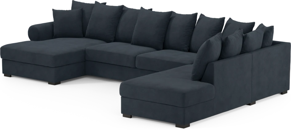 Town - 3-sits soffa med divan höger och schäslong vänster - Blå