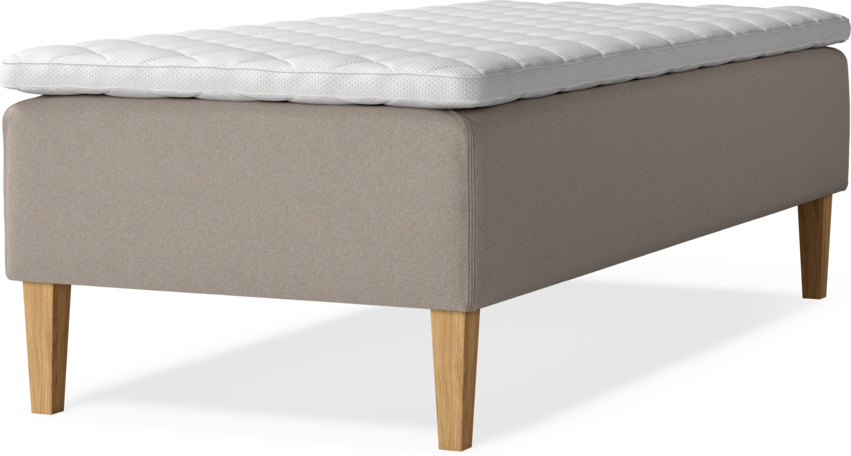 Delux Dream - Ramsäng, enkelsäng med bäddmadrass - Beige