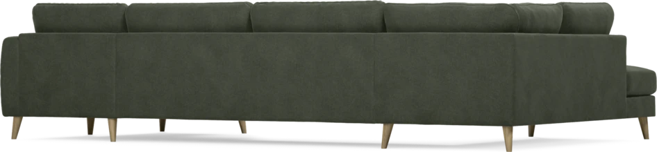 Bridge - 3-sits soffa med divan vänster och schäslong höger - Grön