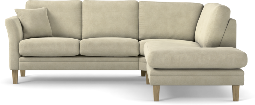 Eden - 2-sits soffa med divan - Beige