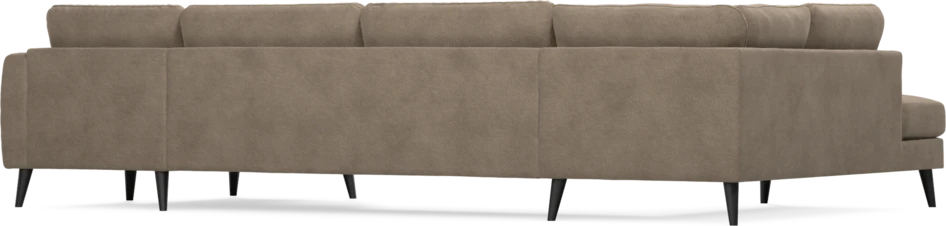 Bridge - 3-sits soffa med divan vänster och schäslong höger - Brun