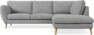 Madison - 2-sits soffa med divan höger - Vit