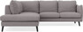 Madison - 2-sits soffa med divan vänster - Grå