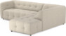 Bella - 3-sits soffa med divan höger - Beige