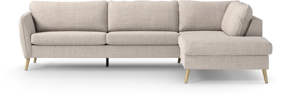 County - 2,5-sits soffa med divan höger - Beige