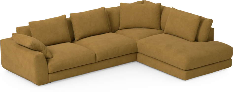 Amie - 3-sits med divan höger - Orange