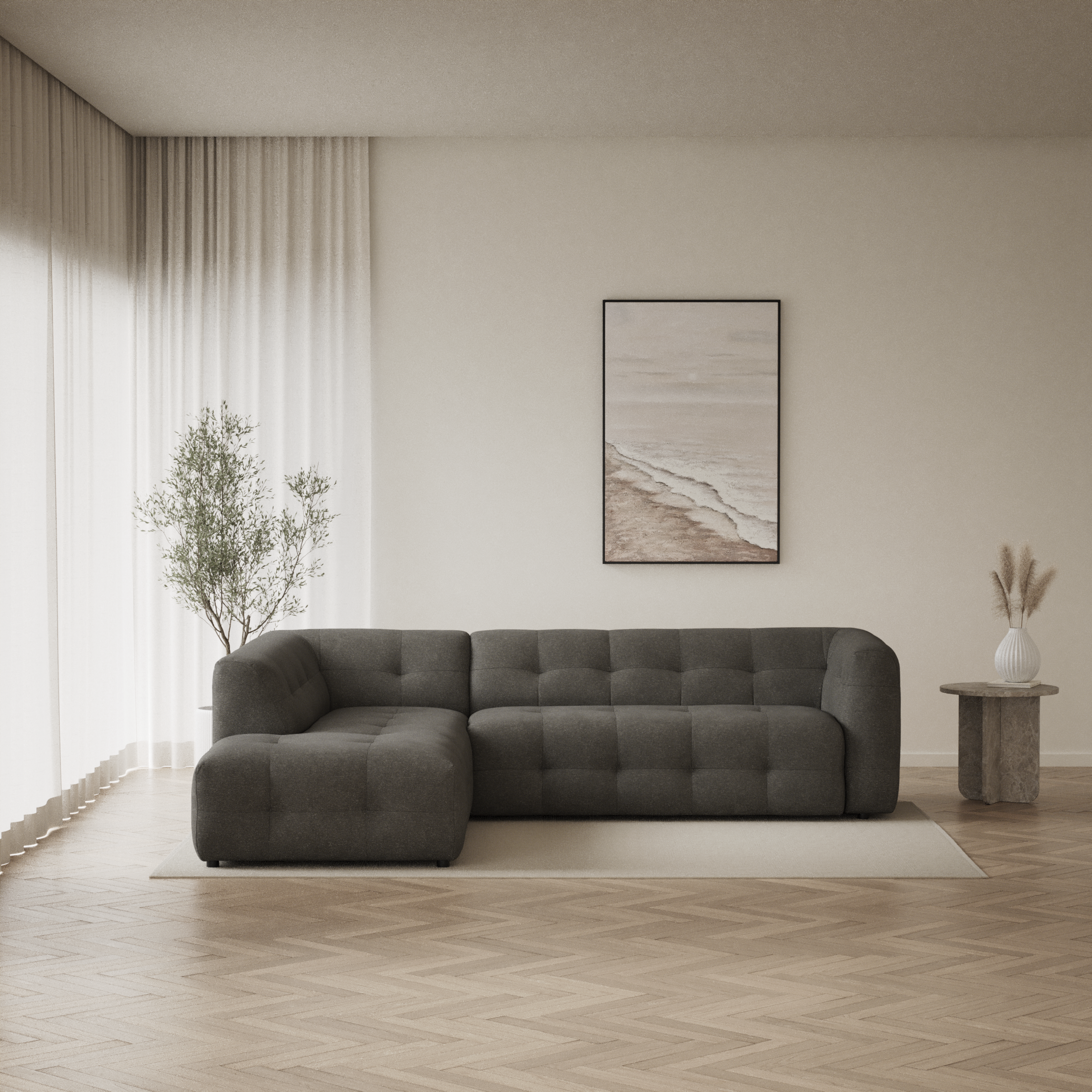Bella - 3-sits soffa med divan vänster - inspiration