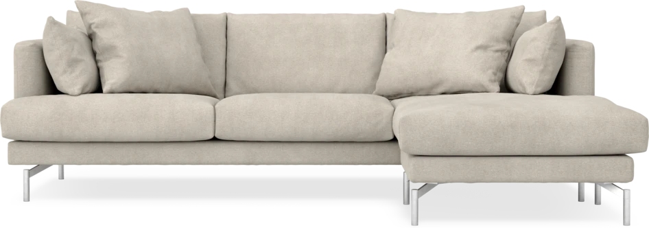 Harper - 4-sits med schäslong höger  - Beige