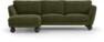 Madison Lux - 2-sits soffa med schäslong vänster - Grön