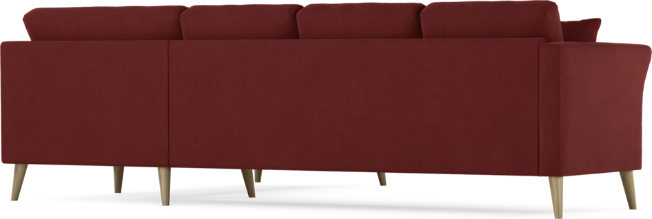 Eden - Hörnsoffa, 3+2-sits - Röd
