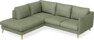 Madison - 2-sits soffa med divan vänster - Grön