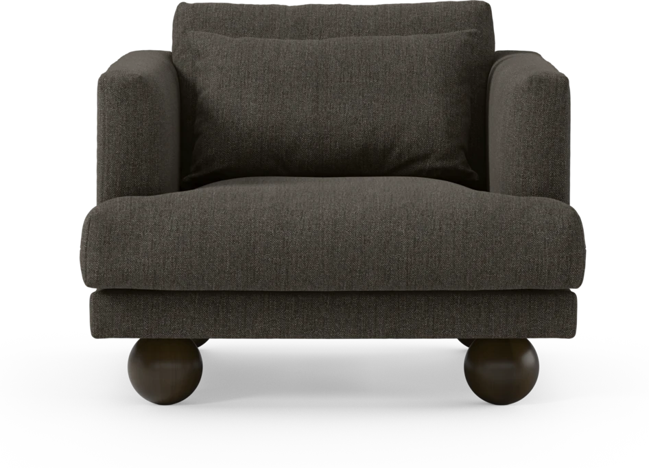 Harper - Fåtölj, 75 cm - Brun