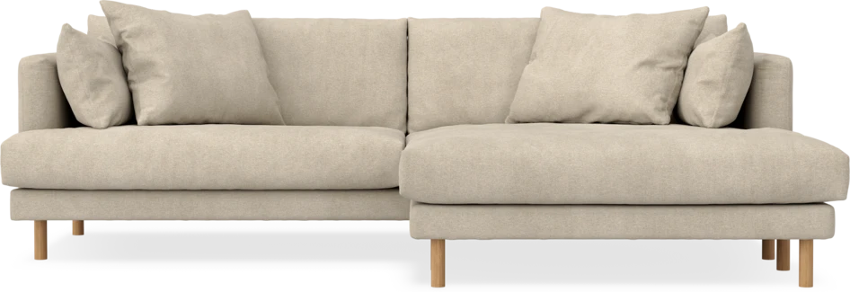 Harper - 4-sits med schäslong XL höger - Beige