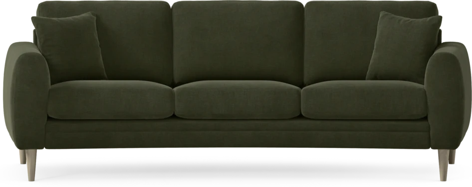 Eden - 3-sits soffa svängd - Grön