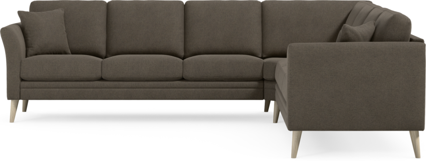 Eden - Hörnsoffa, 3+3-sits - Brun