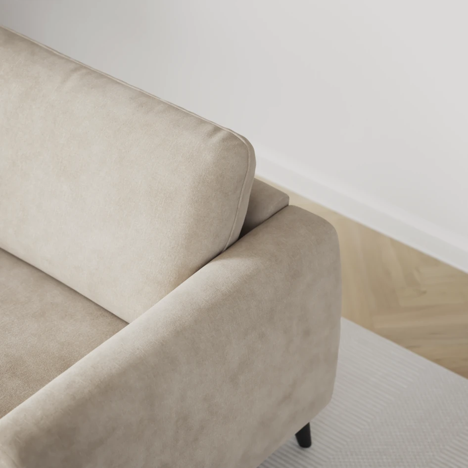 Bridge - 3-sits soffa med schäslong vänster och divan höger - Beige